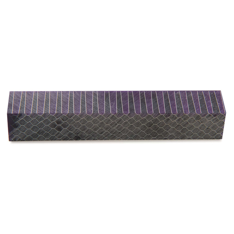 Honeycomb Acrylic Pen Blank - 3/4" x 3/4" x 5" - Color:Grape